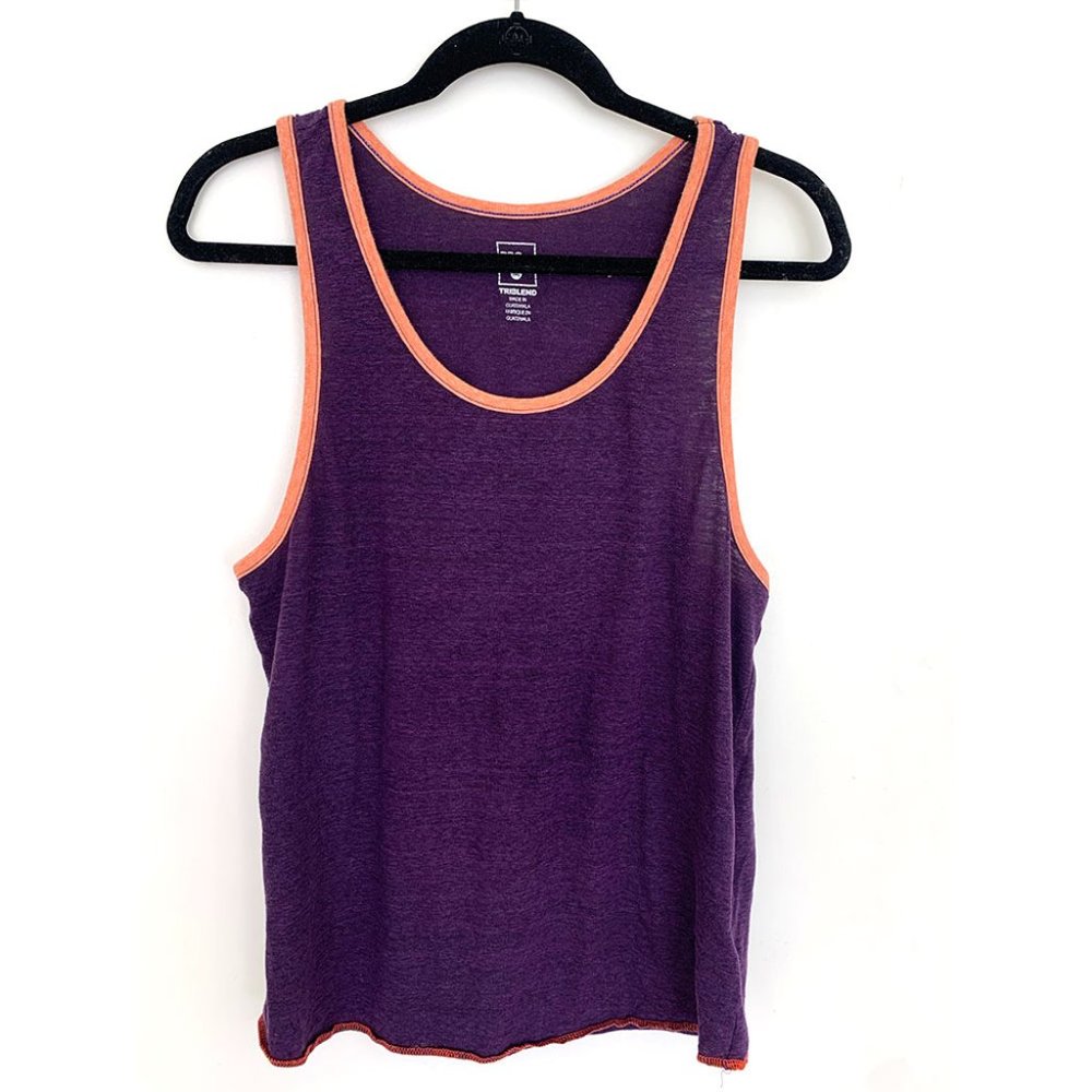 BDG Purple Soft Cotton Tank Top - M